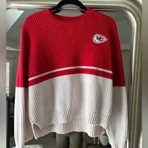 Wear by Erin Andrews Kansas City Chiefs chunky knit sweater